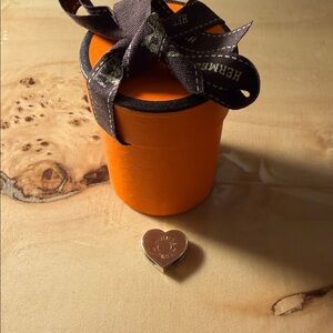 Authentic HERMES mini Coeur Scarf Ring